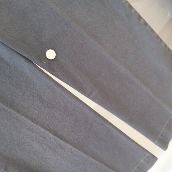 EILEEN FISHER Organic Cotton Navy Classic Straight Leg Relaxed Fit Womens Pant S - Picture 10 of 15